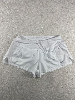 Nike White Women's Athletic Training Shorts with Drawstring